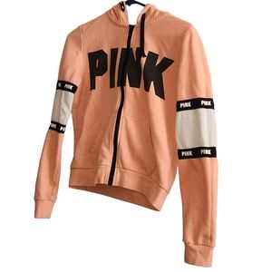 victoria secret Pink Womens Sweater Size Xs Pink And Black  And White Color